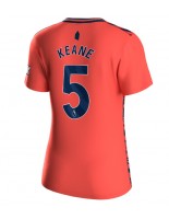 Everton Michael Keane #5 Vieraspaita Naisten 2023-24 Lyhythihainen